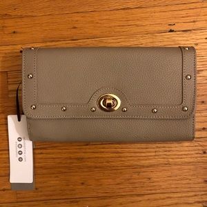 Ora Delphine “Sonia” Wallet - Grey/beige